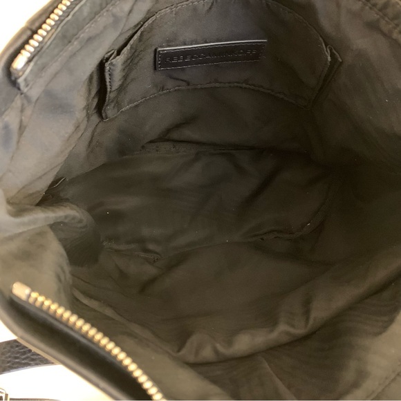 Rebecca Minkoff Julian Messenger Black Leather Handbag - Picture 6 of 6